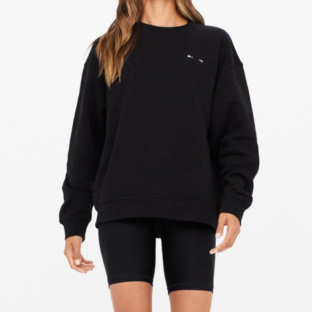 The Upside SATURN ARROW SWEATER, black, size XS, S or M, NWT
